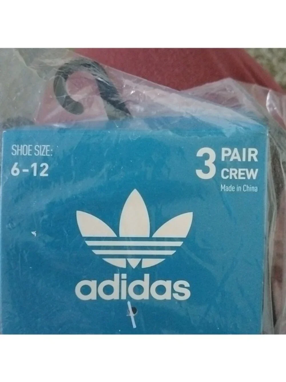 Adidas Men's Originals Black Crew Socks - 6 Pairs